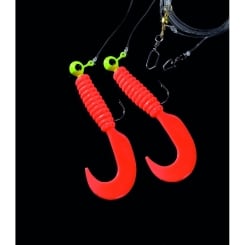 Jenzi Pilkvorfach mit 2 roten Japan Twistern 