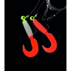 Jenzi Pilkvorfach mit 2 Twistern Rot und Louminus Rot  