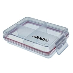 Jenzi plastic case transparent 10,5x7x2,5cm 