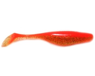 Jenzi River Shad USA-Bass Gummiköder glitter orange  