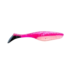 Jenzi River Shad USA-Bass Gummifisch Pink Weiß 