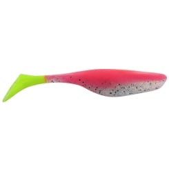 Jenzi USA-Bass Soft Bait River Shad pink glitter yellow 9cm 6 items
