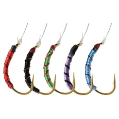 Jenzi special Hegene with Gold Hooks #12 Blue Red
