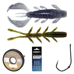 Drop-Shot Allround-Set: Worm + Krebs + komplettes Tackle 