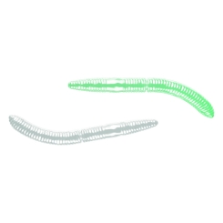 Libra Lures Fatty DWorm 65 Gummiwurm schwimmend Glow UV Green | Käse