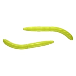 Libra Lures Fatty DWorm 65 Gummiwurm schwimmend Hot Yellow | Käse