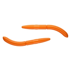 Libra Lures Fatty DWorm 65 Gummiwurm schwimmend Hot Orange | Käse