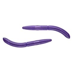 Libra Lures Fatty DWorm 65 Softbait floating Purple With Glitter | Cheese