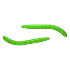 Libra Lures Fatty DWorm 65 Gummiwurm schwimmend Hot Green | Knoblauch
