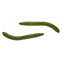 Libra Lures Fatty DWorm 65 Softbait floating Olive | Cheese