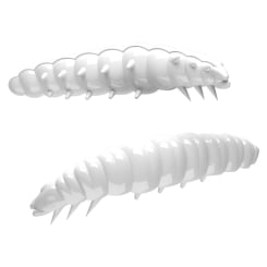 Libra Lures Larva 35 Soft Plastic Lures Cheese floating White