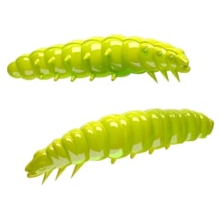 Libra Lures Larva 35 Soft Plastic Lures Cheese floating Apple Green