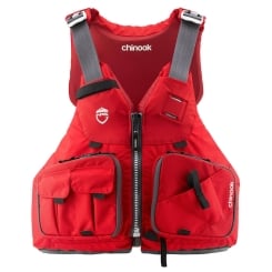 NRS Angler's Buoyancy Aid Chinook Fishing PFD Red 