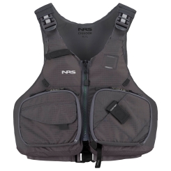 NRS Chinook Fishing PFD Angler-Schwimmweste Dunkelgrau 26 | XS/M