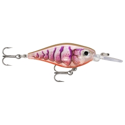 Rapala X-Light Shad Fishing Plug 4cm 4g Purple Prawn UV