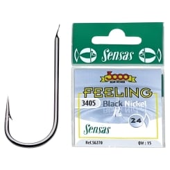 Sensas Tournament Hooks Single Hooks black 