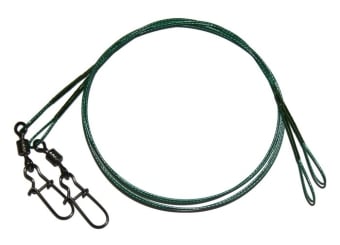 Jenzi Steel Wire Leader with safety swivel 45cm 9kg