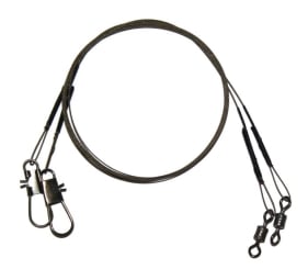 Jenzi Stahlvorfach 7x7 mit Wirbel und Karabiner 50cm  12kg