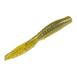 Strike King KVD Dropshot Half Shell Softbait 9cm Green Pumpkin
