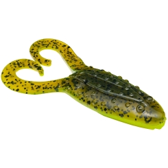 Strike King Gurgle Toad Gummifrosch 9,5cm Green Pumpkin Chart Belly