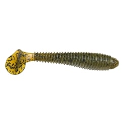 Strike King Rage Swimmer Gummifisch 9,5cm Green Pumpkin