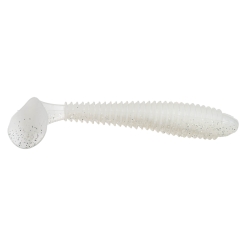Strike King Rage Swimmer Gummifisch 9,5cm Pearl Flash