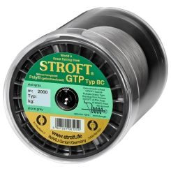 Stroft GTP Typ BC Baitcaster Schnur Geflochten Grau 2000m | BC06 0,13mm 4,5kg
