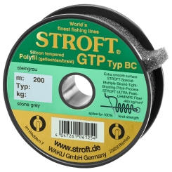Stroft GTP Typ BC Baitcaster Schnur Geflochten Grau 200m | BC06 0,13mm 4,5kg