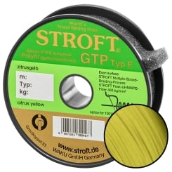 Stroft Schnur GTP Typ E geflochten zitrusgelb 125m Typ E3 7,50kg