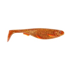 Stroft Predator P-10 soft bait 10cm Motoroil Fire Fin