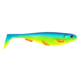 Stroft Predator P-18 soft bait 18cm UV Blue Fire Fin