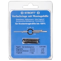 Stroft Vorfachringe Typ 6 mit Montagehilfe 150kg  