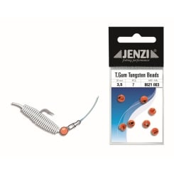 Jenzi Tasty Gums Tungsten Perlen geschlitzt Orange | 4,6mm
