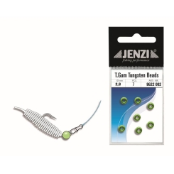 Jenzi Tasty Gums Tungsten Perlen rund Neon Gelb | 2,8mm 0,15g
