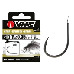 VMC Carp Hook 7110 Hooks To Nylon Black 70cm #4