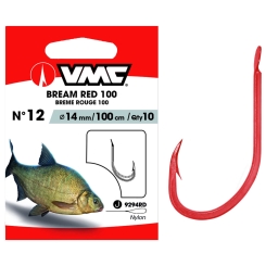VMC Bream Hooks 9335 Hooks to Nylon 100cm Red 