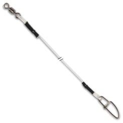 VMC Fluorocarbon Pike Leader with swivel and snap 0,68mm 40cm