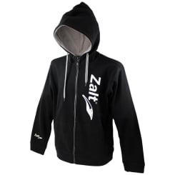 Zalt Hooded Fleece Jacket with Logo Black 