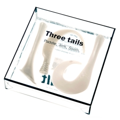Zalt Three Tails Ersatzschwänze Paddle Jerk Swim Pearl White