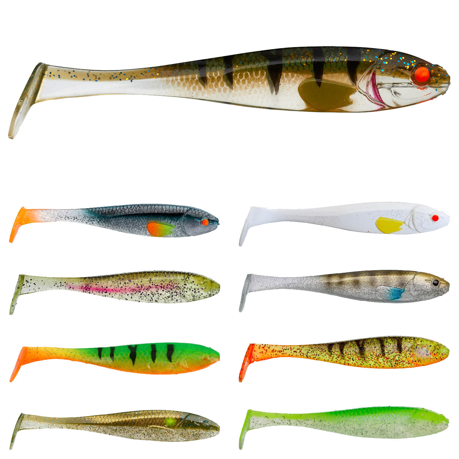 Illex Nitro Shad 12 Cm - Magic Ayu - Lot De 4 Appâts Souples - Neufs