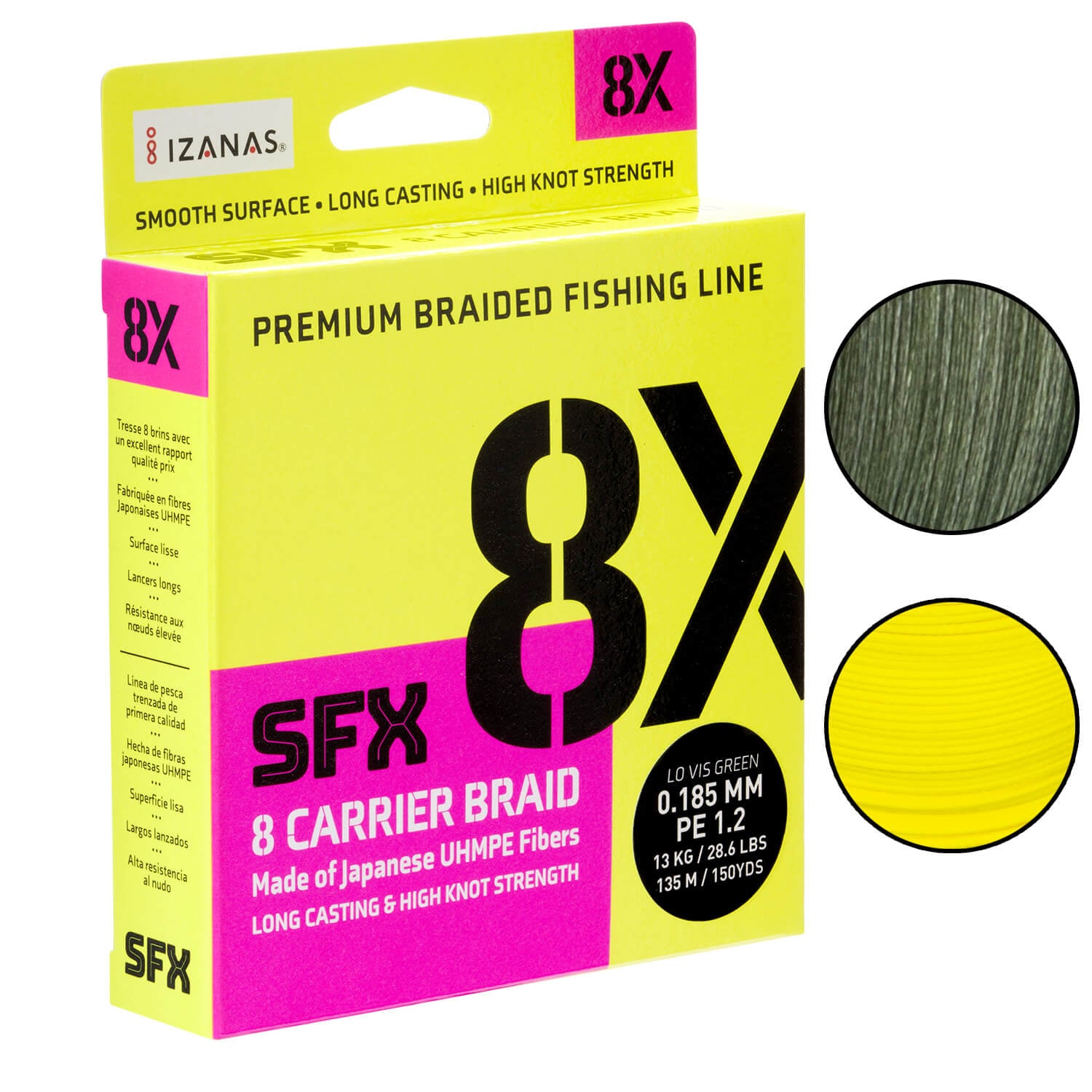suffix braided fishing line Sufix 832 Advanced Superline 150 Yards, 8 Lb, Sunrise Exclusive Y6 braiding produces a rounder Sufix SFX 8X Carrier Braided